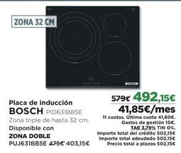 Oferta de Bosch - Placa De Inducción por 492,15€ en El Corte Inglés