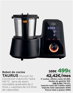Oferta de Taurus - Robot De Cocina por 499€ en El Corte Inglés