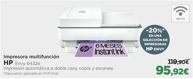 Oferta de Hp - Impresora Multifuncion por 95,92€ en El Corte Inglés