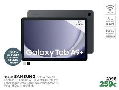 Oferta de Samsung - Tablet Galaxy Tab A9+ por 259€ en El Corte Inglés