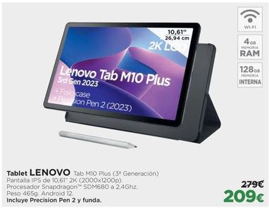 Oferta de Lenovo - Tablet Tab M10 Plus por 209€ en El Corte Inglés