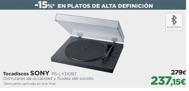 Oferta de Sony - Tocadiscos por 237,15€ en El Corte Inglés