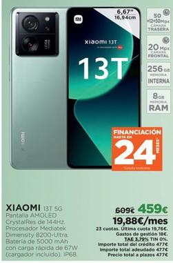 Oferta de Xiaomi - 13t 5g por 459€ en El Corte Inglés