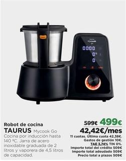 Oferta de Taurus - Robot De Cocina por 499€ en El Corte Inglés