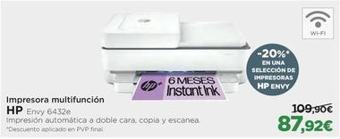 Oferta de HP - Impresora Multifunción por 87,92€ en El Corte Inglés
