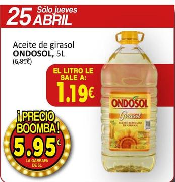 Oferta de Aceite de girasol por 5,95€ en SPAR