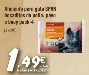 Oferta de Comida para gatos por 1,49€ en SPAR