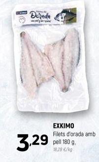 Oferta de Exkimo - Filets D'orada Amb Pell por 3,29€ en Coviran