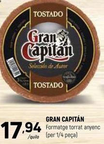 Oferta de Gran Capitán - Formatge Torrat Anyenc por 17,94€ en Coviran