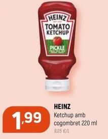 Oferta de Heinz - Ketchup Amb Cogombret por 1,99€ en Coviran