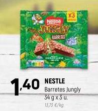 Oferta de Nestlé - Barretes Jungly por 1,4€ en Coviran