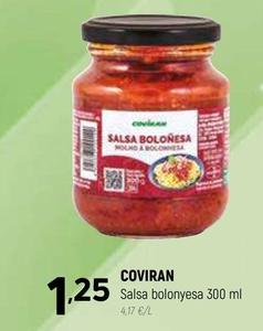 Oferta de Coviran - Salsas Bolonyesa por 1,25€ en Coviran
