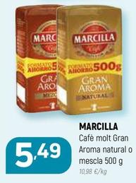 Oferta de Marcilla - Cafè Molt Gran Aroma Natural O Mescla por 5,49€ en Coviran