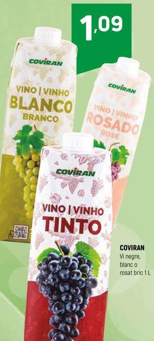 Oferta de Coviran - Vi Negre / Blanc / Rosat por 1,09€ en Coviran