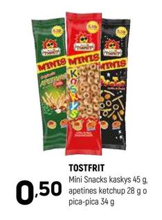 Oferta de Tostfrit - Mini Snacks Kaskys  por 0,5€ en Coviran