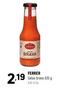 Oferta de Ferrer - Salsa Brava por 2,19€ en Coviran