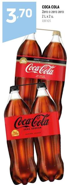 Oferta de Coca-Cola - Zero O Zero Zero por 3,7€ en Coviran