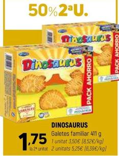 Oferta de Dinosaurios -  Galetes Familiar por 1,75€ en Coviran