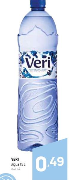 Oferta de Veri - Aigua por 0,49€ en Coviran
