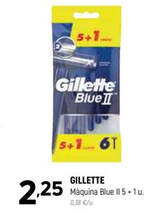 Oferta de Gillette - Màquina Blue II 5+1 U por 2,25€ en Coviran