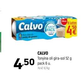 Oferta de Calvo - Tonyina Oli Gira-sol por 4,5€ en Coviran