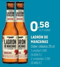 Oferta de Ladrón De Manzanas - Cider Clasico por 1,15€ en Coviran