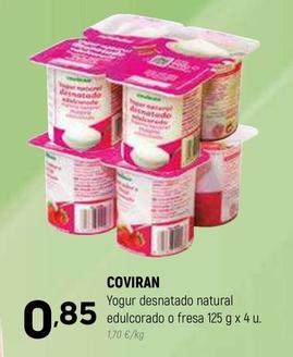 Oferta de Coviran - Yogur Desnatado Natural Edulcorado O Fresa por 0,85€ en Coviran