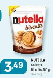 Oferta de Nutella - Galletas Biscuits por 3,49€ en Coviran