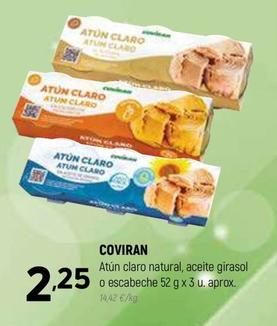 Oferta de Coviran - Atún Claro Natural por 2,25€ en Coviran
