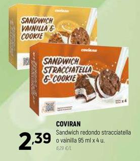 Oferta de Coviran - Sandwich Redondo Stracciatella O Vainilla por 2,39€ en Coviran