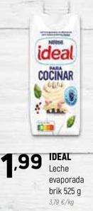 Oferta de Nestlé - Ideal Leche Evaporada por 1,99€ en Coviran