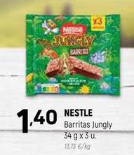 Oferta de Nestlé - Barritas Jungly por 1,4€ en Coviran
