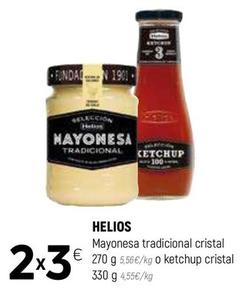 Oferta de Helios - Mayonesa Tradicional Cristal por 3€ en Coviran