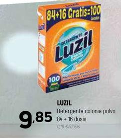 Oferta de Luzil - Detergente Colonia Polvo 84 + 16 Dosis por 9,85€ en Coviran