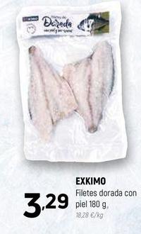 Oferta de Exkimo - Filetes Dorada Con Piel 180 G por 3,29€ en Coviran