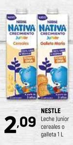 Oferta de Nestlé - Leche Junior Cereales o Galleta por 2,09€ en Coviran