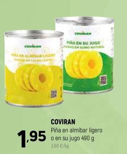Oferta de Coviran - Piña En Almíbar Ligero O En Su Jugo por 1,95€ en Coviran