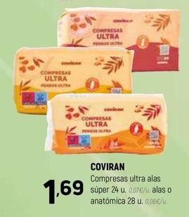 Oferta de Coviran - Compresas Ultra Alas Súper por 1,69€ en Coviran