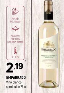 Oferta de Emparrado - Vino Blanco Semidulce por 2,19€ en Coviran