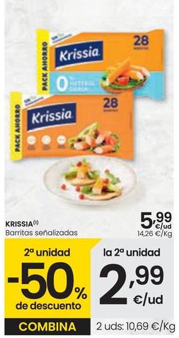 Oferta de Krissia - Baarritas Senalizadas por 5,99€ en Eroski