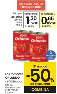 Oferta de Orlando - Tomate Frito por 1,3€ en Eroski
