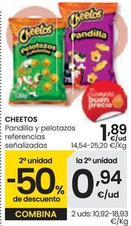 Oferta de Cheetos - Pandilla Y Pelotazos por 1,89€ en Eroski