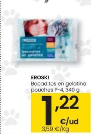 Oferta de Eroski - Bocaditos En Gelatina Pouches P-4 por 1,22€ en Eroski
