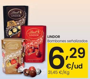 Oferta de Lindt - Bombones por 6,29€ en Eroski