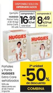 Oferta de Huggies - Panales Y Pants por 16,99€ en Eroski
