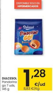 Oferta de Dulcesol - Pandorino Go 7 Uds por 1,28€ en Eroski