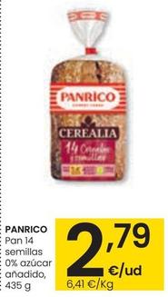Oferta de Panrico - Pan 14 Semillas 0% Azucar Añadido por 2,79€ en Eroski