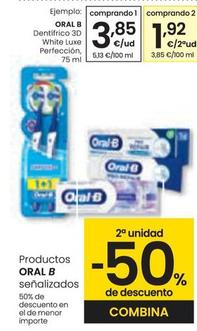 Oferta de Oral B - Dentifrico 3d White Luxe Perfeccion por 3,85€ en Eroski
