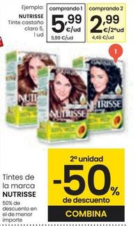Oferta de Nutrisse - Tinte Costano Claro 5 por 5,99€ en Eroski