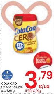 Oferta de Cola Cao - Cacao Soluble por 3,79€ en Eroski